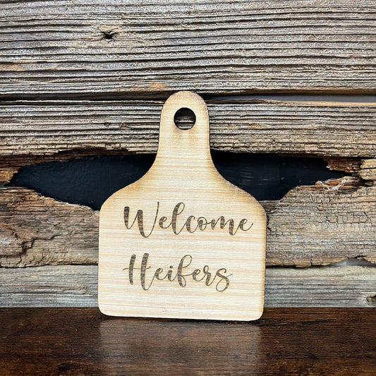 Welcome Heifers Mini Cutting Board